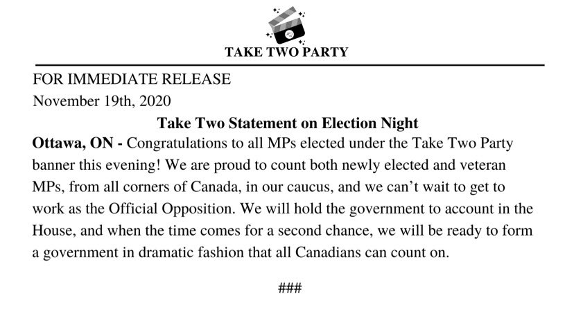 Parti de la 2e prise | Take Two Party tweet media