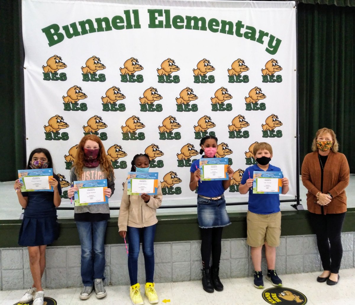BarbosaPhd's tweet photo. Another exciting day at  Bunnell elementary School. Congratulations to the winners of terrific kids of fourth grade, fifth and sixth grade students.   Very nice to see School Board memberJill Woolbright participating at the event as well. Thanks👏11-19-20 #kiwanisfpc #drbarbosa https://t.co/Ywg1VEwxrs