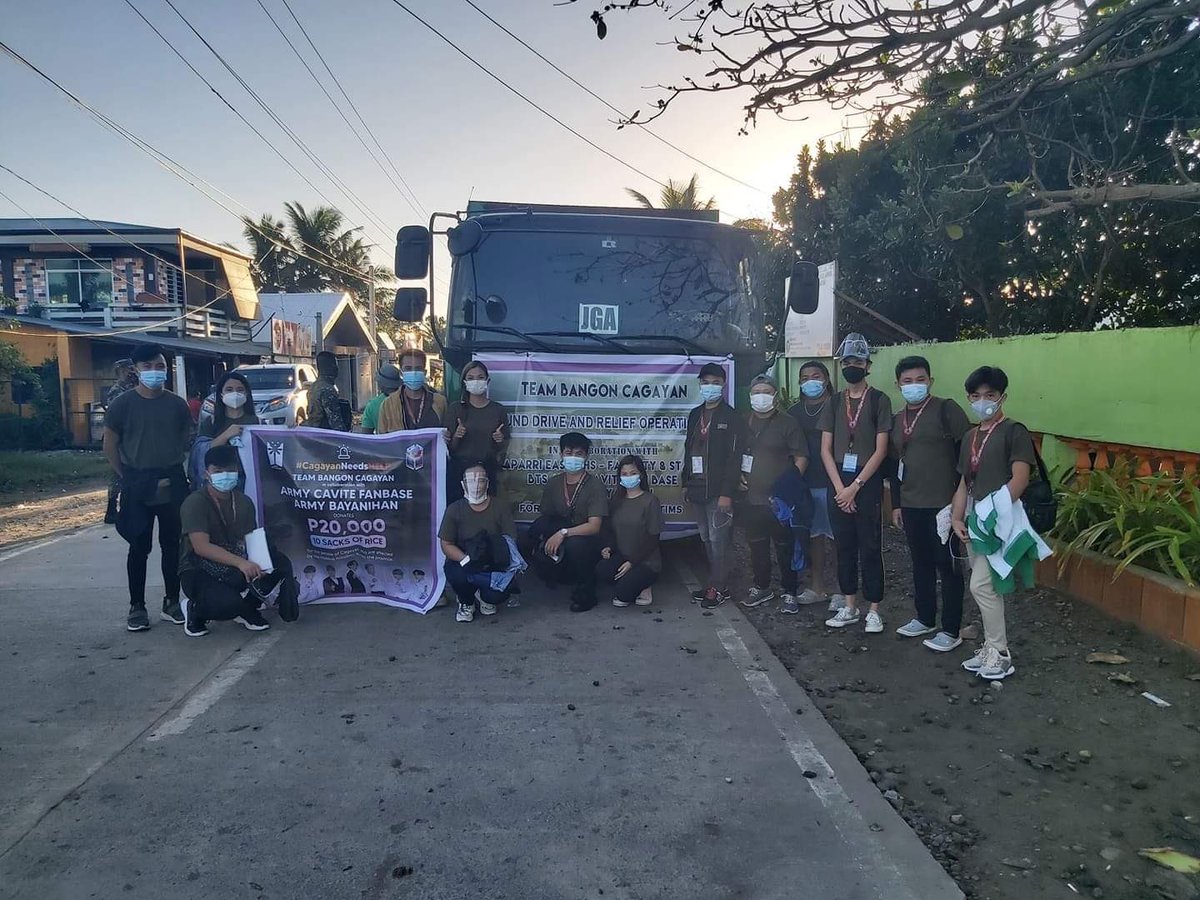 army_cavite's tweet photo. [DONATION UPDATE]

Since we are still waiting for the comeback later, here is an update! Our POC Ms. Krystine is in the field giving relief goods!

We can multi task. Streaming BE as well as helping our fellow Filipinos. 💜💜💜

#BETODAY #ACFDonation @BTS_twt https://t.co/PINOwfIwsm