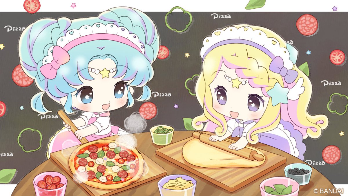 Lumitear's tweet photo. 今日は #ピザの日 …✩
シュナとプロロも美味しいピザづくり…✩‧₊˚ https://t.co/WaEFk2GyYm