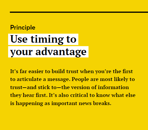 "Timing is critical""By the time the [] vaccine was available, concern was lower, & so a lot of people chose not to get it.""An important aspect of timing is repetition.""This makes it important that people hear similar messages from a range of messengers." #COVIDFatigue