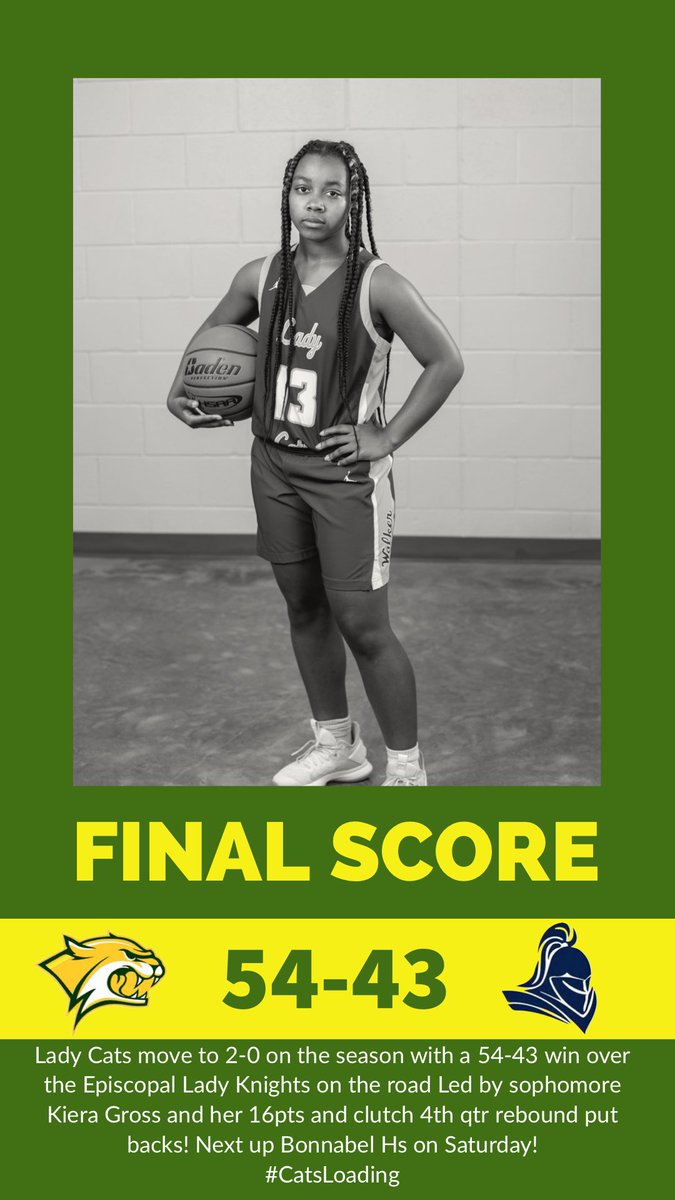 _LadyCatsHoops's tweet photo. Lady Cats move to 2-0 on the season!

➡️ : Next Up

🏫: Bonnabel Hs

🏟: Bonnabel Hs

🗓: Nov 21st

💳: TBA https://t.co/IY6jSFaTpZ