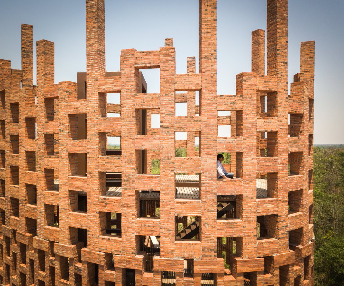 Parkluxurycondo's tweet photo. 🗼ARCHITECTURE: Brick Observation Tower – Elephant World หอชมช้าง ณ Elephant World แลนด์มาร์คใหม่ของสุรินทร์
Architect: Bangkok Project Studio
Photos: Spaceshift Studio
Cr. Poppaganda
#ParkLuxury #ElephantWorld #LandMark #Tower #Brick #เที่ยวไทย https://t.co/fjxjb17KWS