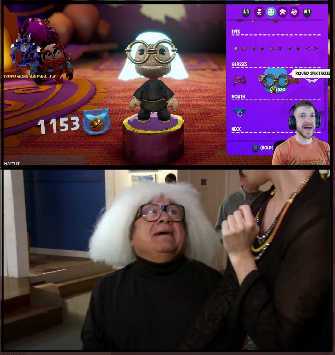 jackobviously's tweet image. FRANK REYNOLDS!

This is why staying up past 3am watching streams is a great use of my time.

Beautiful work @VengefulTorture. #SackboyABigAdventure