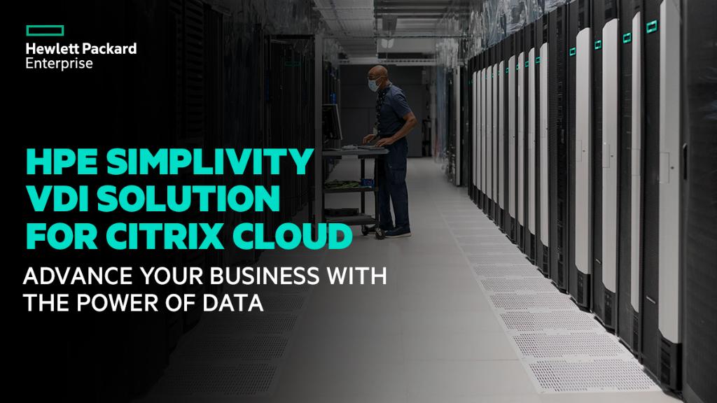 HPE_APAC's tweet image. The new ways of working have significantly impacted employee productivity. HPE #SimpliVity VDI Solution for Citrix Cloud is enabling businesses to provide stellar performance and deliver best-in-class #RemoteWorking experiences! Learn all about it here: hpe.to/6014H1hsp