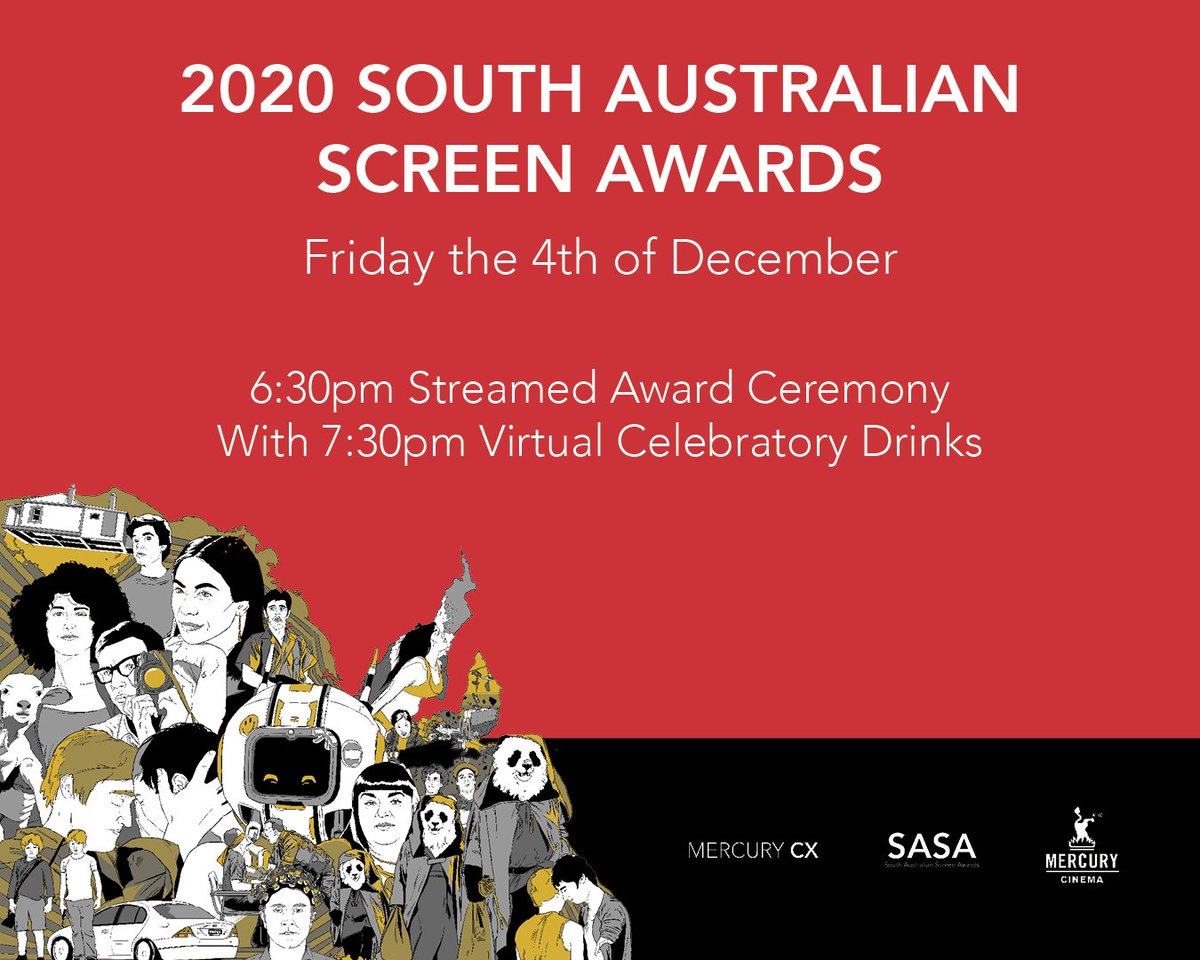 Mercury_cx's tweet image. The wait is over! Announcing your 2020 South Australia Screen Award Nominees⁠.
⁠
To view the list of nominees and register to join in the celebration visit: l8r.it/BgEh 
⁠
 #SASA20 #mercurycx