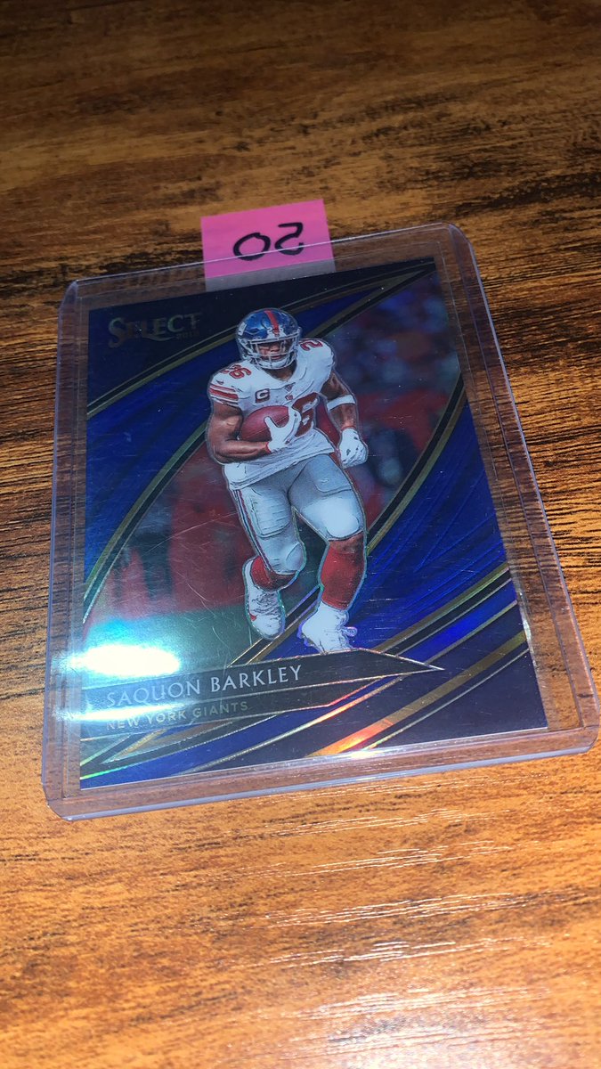 2019 Panini Select Saquon Barkley Blue /75 asking $50 BMWT  @HobbyConnector  @Hobby_Connect