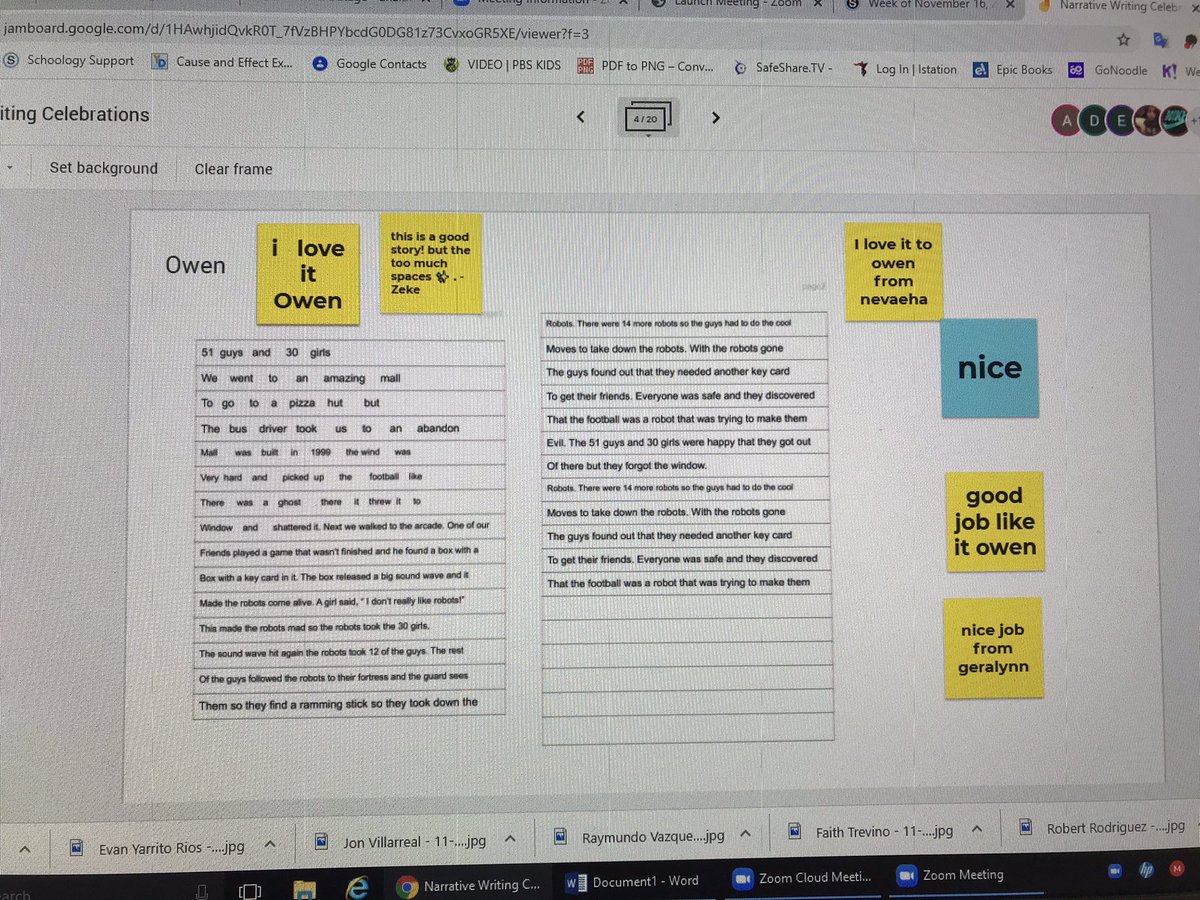 Mrs_Dufault's tweet photo. Writing Celebrations in 3rd Grade -it’s not the same but the kids are trying. Proud of our Roadrunners https://t.co/I6ho0eifLg