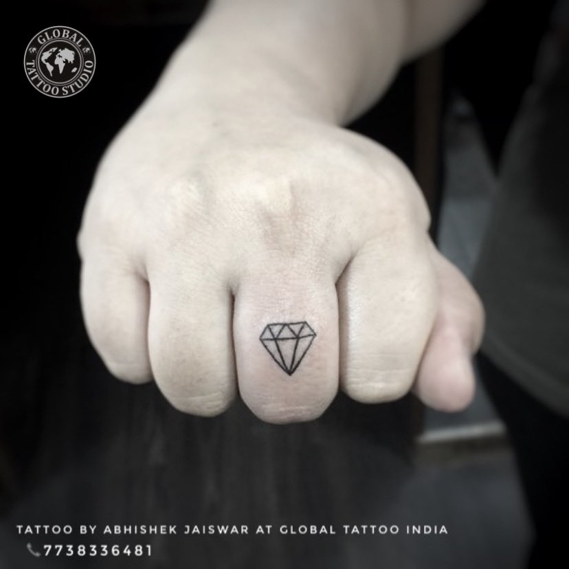 Diamond tattoo by Cholo - Tattoogrid.net