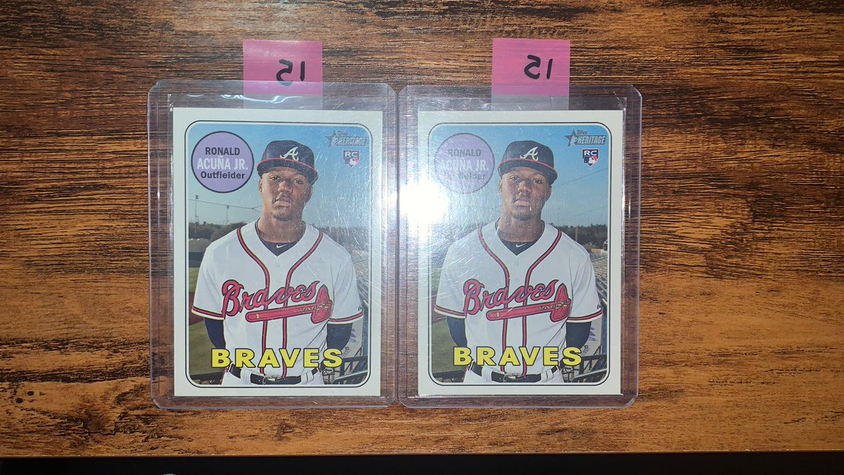 2018 Topps Heritage High Numbers Ronald Acuña Jr. RC $33 BMWT  @HobbyConnector  @Hobby_Connect