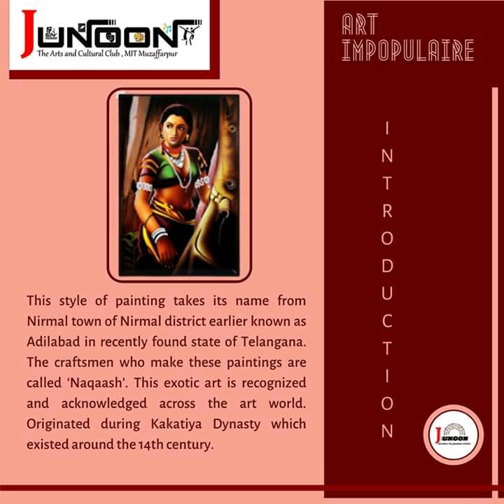 junoonmit's tweet photo. Nirmal Painting are a popular form of paintings done in Nirmal in Nirmal District, Telangana, India. They form a small-scale industry in the town. 
 #nirmalpaintings #telengana #art_impopulaire #junoon_mit #mit_muzaffarpur https://t.co/okQgFvEvDT
