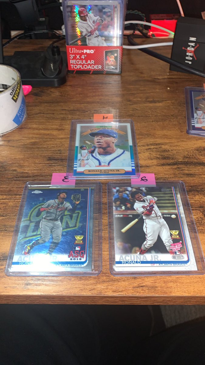 2018 Donruss Optic Ronald Acuña Jr. Blue /75, Elite Series /999, 2 rookie cups, and Optic DK Blue and White $43 BMWT  @HobbyConnector  @Hobby_Connect