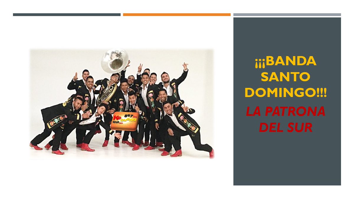 Excelente la producción musical #DosDécadas, de #BandaSantoDomingo... <a href="/LaPatronadelSur/">BandaSantoDomingo</a>!!! Incluso este día dan especial fuerza a #EresMiTodo, con video simultáneo en sus redes sociales oficiales. Muchas felicidades por su XXI Aniversario por cierto🎊🎉.