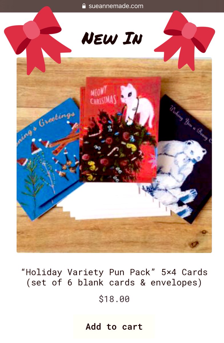 sueannemade's tweet photo. Brand spankin’ new products have arrived for the holidays @ https://t.co/daGPKTdtr6 Be sure tell everyone you know! https://t.co/9MaRFPfMrr