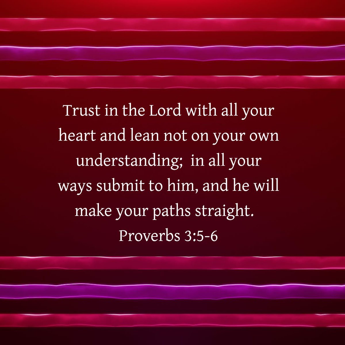 Freshdoses's tweet image. Trust in the Lord with all your heart and lean not on your own understanding;  in all your ways  submit to him, and He will make your oath straight. #TrustGod #freshdoses #Theword #BibleReading
#Bible #Bibleverse bible.com/bible/111/pro.…