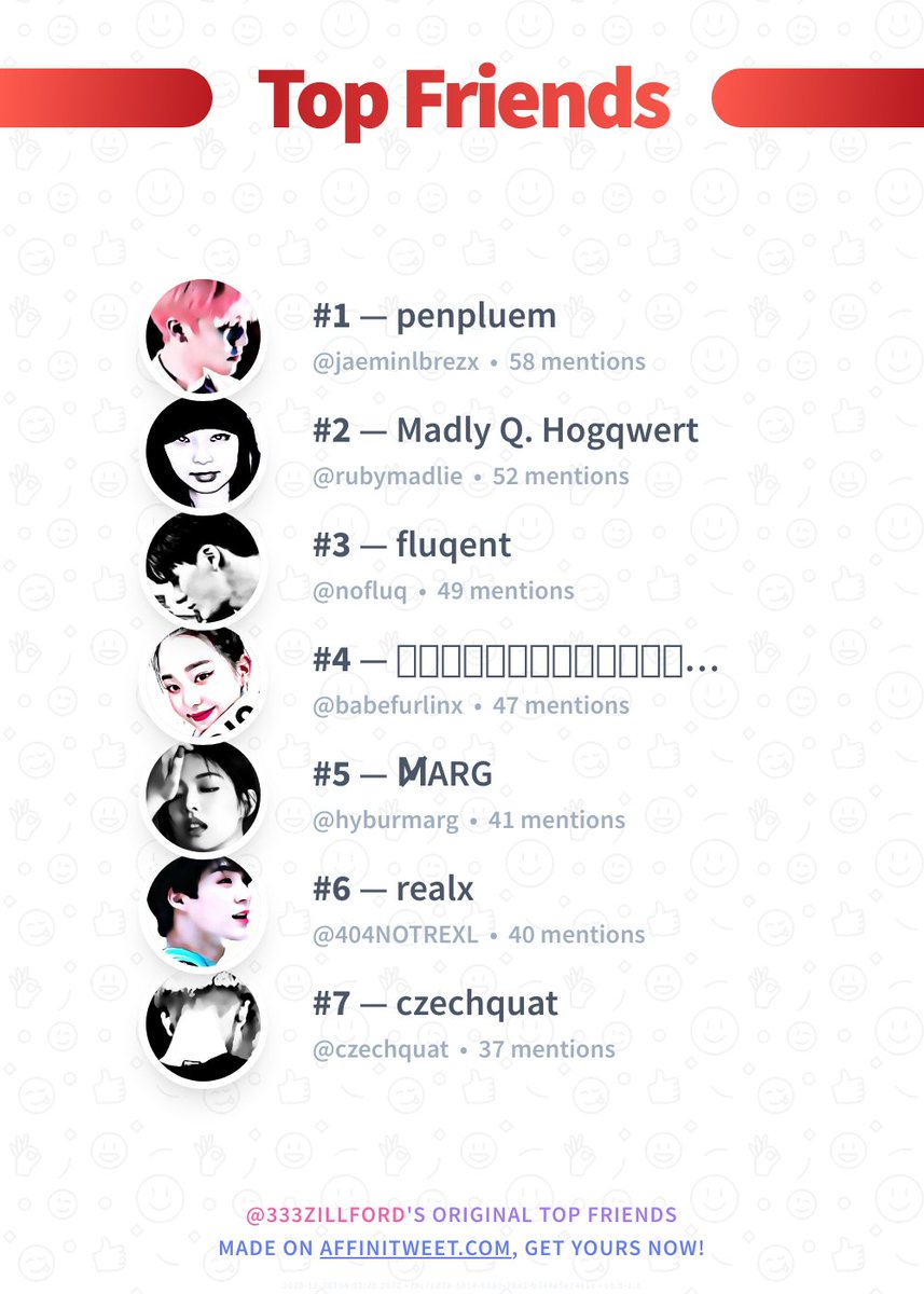 ✨ Top Friends

🥇 @jaeminlbrezx
🥈 <a href="/rubymadlie/">Madly</a>
🥉 <a href="/nofluq/">fluqent</a>
🏅 @babefurlinx
🏅 @hyburmarg
🏅 <a href="/404NOTREXL/">realx ฝากดูที่ปักหมุด</a>
🏅 <a href="/czechquat/">Czechquat</a>

➡️ affinitweet.com/top-friends