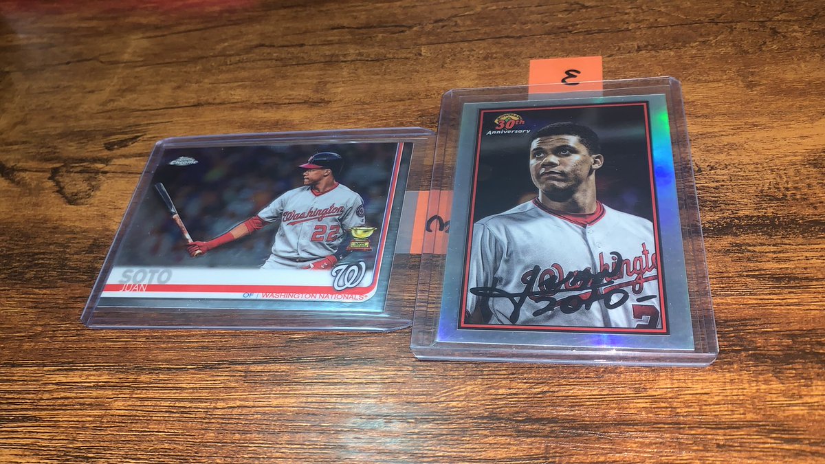 Juan Soto rookie cup and bowman anniversary $5 PWE  @HobbyConnector