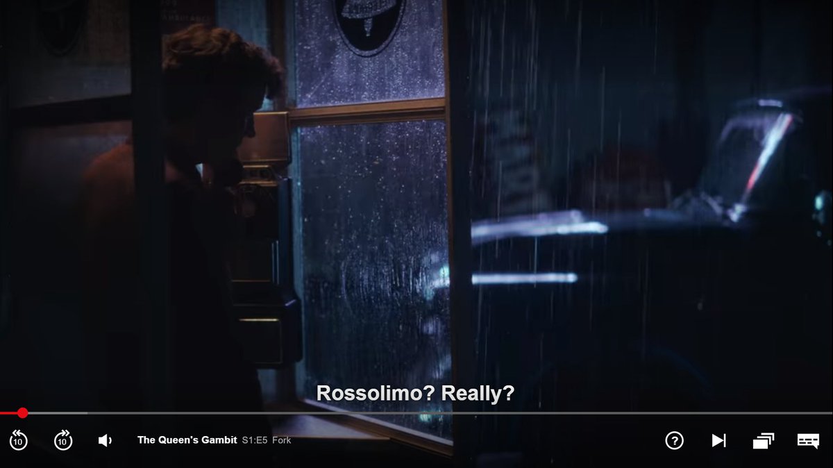 EPISODE FIVE"Closed Sicilian" does not imply "Rossolimo". There's a bunch of "Closed Sicilian" lines, and the Rossolimo is not anywhere close to the most common.