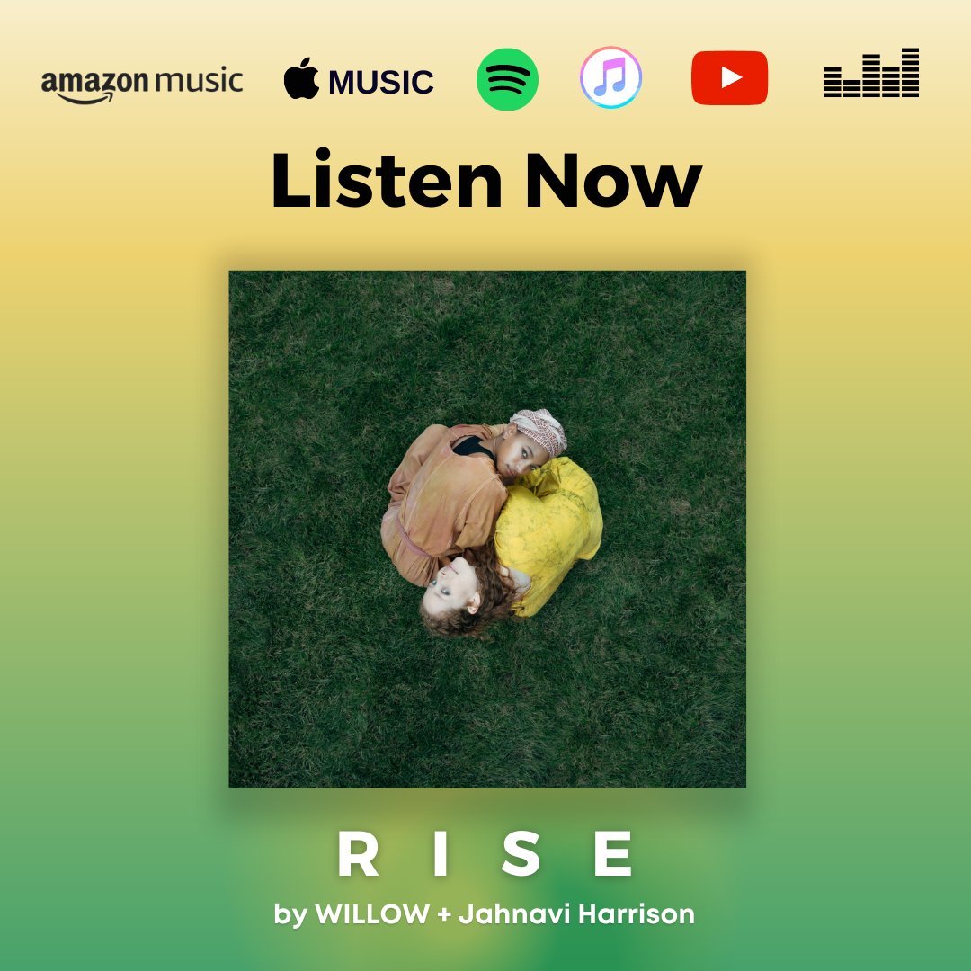 IT'S OUT! So grateful to finally share this heartfelt offering from <a href="/OfficialWillow/">WILLOW</a> and I!

Willow.lnk.to/RISE to LISTEN!