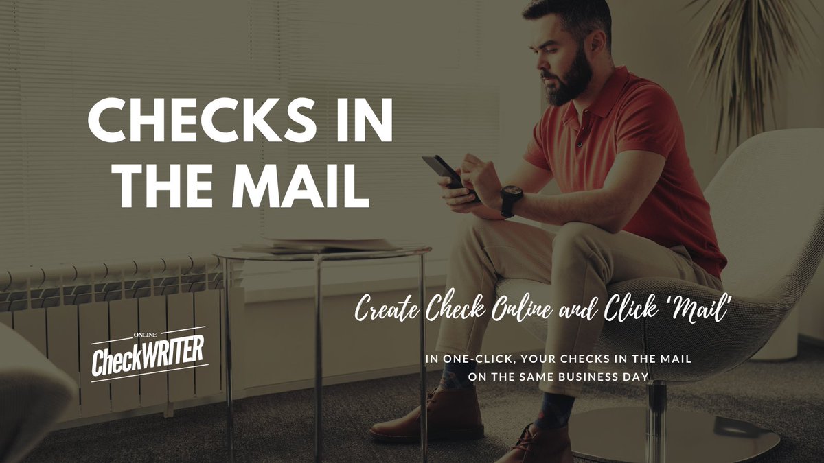 webcheckwriter's tweet image. onlinecheckwriter.com/checks-in-the-…

One of the most cost-effective ways to process your checks is checks through the mail. In one-click, your checks in the mail on the same business day.

#OnlineCheckWriter #CheckMailingService #OrderChecksInTheMail #ChecksInTheMailCouponCodes