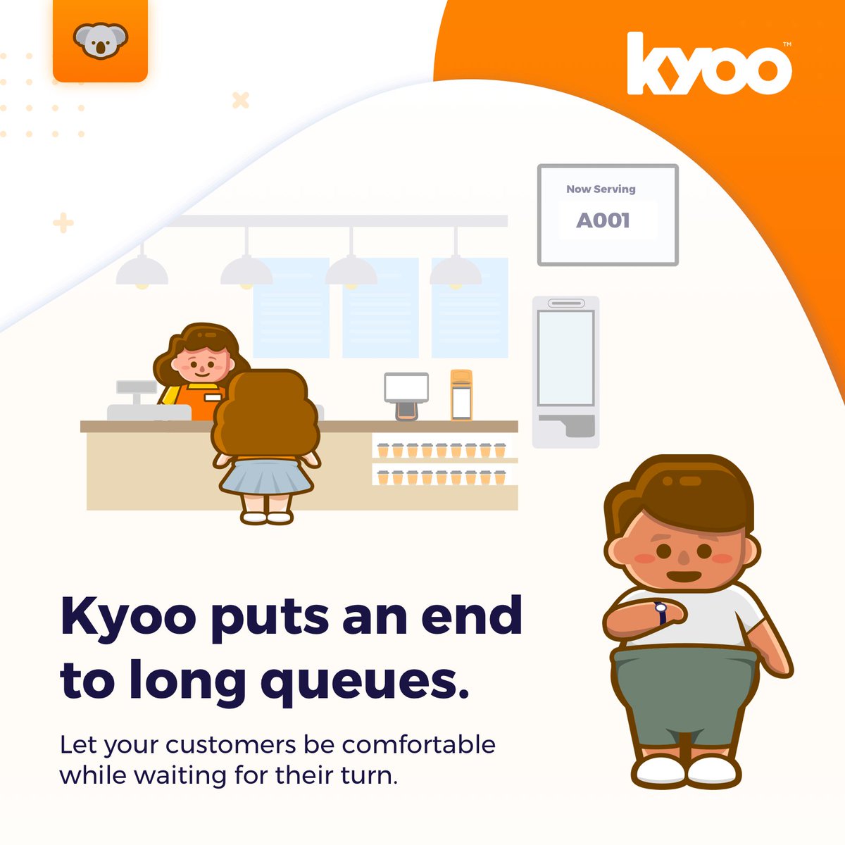 kyooph's tweet photo. For a socially-distanced, COVID-19 safe queueing for your customers and staff, choose KYOO. Message us for inquiries.  😊 #KyooPH #Kyoo https://t.co/aaBhM5inJj