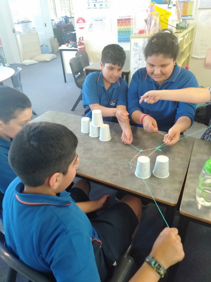 MissB_ACPS's tweet photo. Team building cup tower challenge in 4G this week! @AitkenCreekPS https://t.co/EvAGFr0BVr