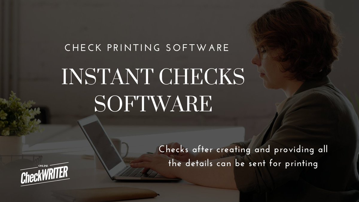 webcheckwriter's tweet photo. https://t.co/RtaMnPnnvI

There will be instances where the user may run out of checks, and the only solution is to approach the particular financial institution for getting checks.

#OnlineCheckWriter #InstantCheckSoftware #InstantCheck #InstantCheckSoftwareFree https://t.co/TksKJHP5LY