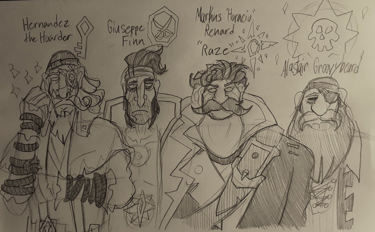 MegaboatmaN's tweet photo. I mist commemorate @FilibusterSG for his storytelling &amp; his pirates. They're looks &amp; backstories are something to be recognized, and remembered. 

Remember his name. 

#SeaofThieves #SeaofThievesArt #SeaofThievesFanart #PiratePortrait #castawaymiller https://t.co/NH4Y6SkeOr