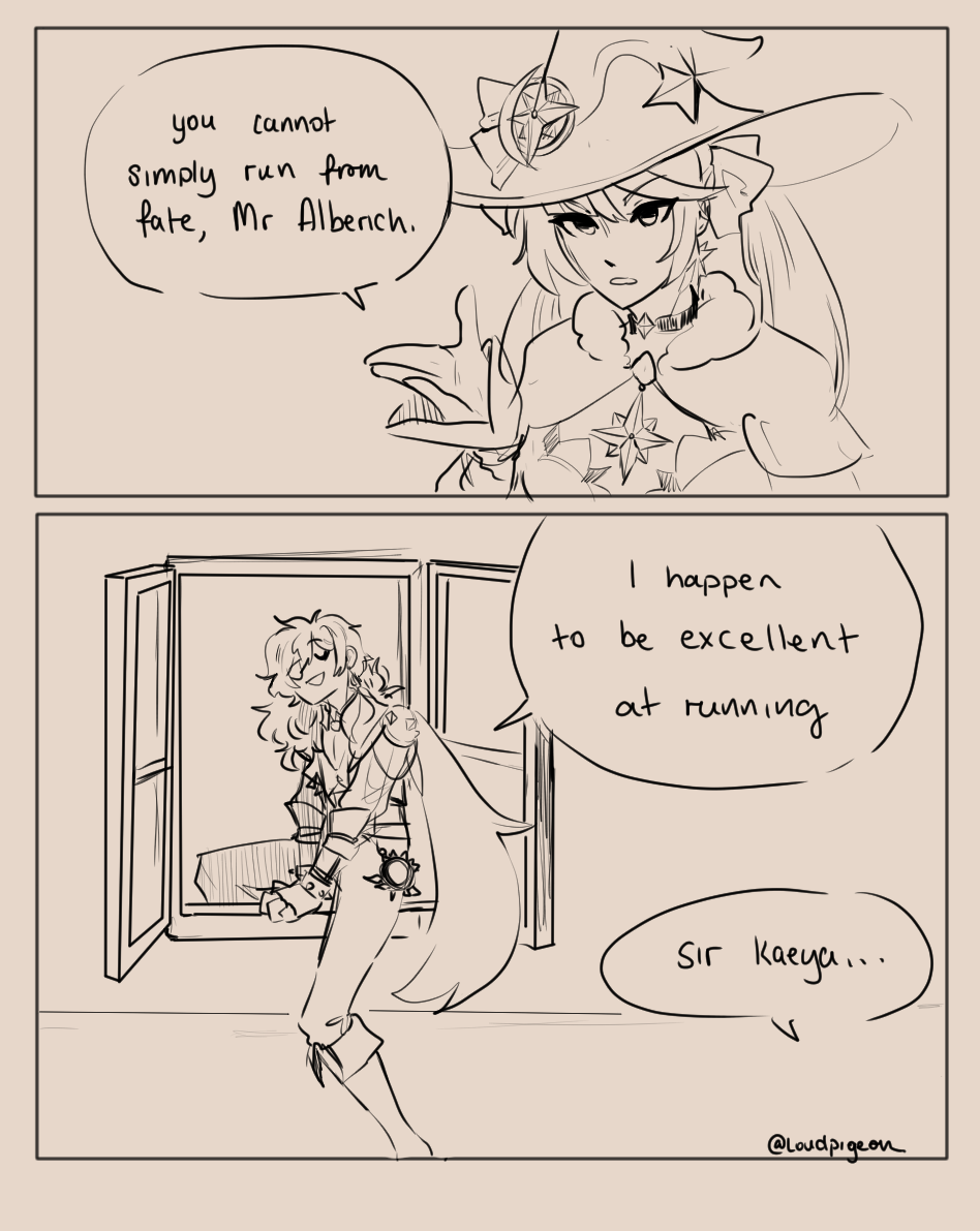 Kaeya getting his fortune told