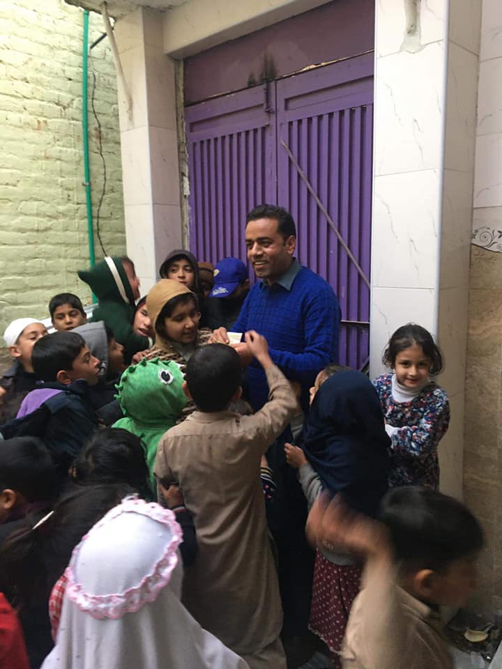 In our region, when a boy is born the father (or grandfather) goes out to the street and gives some money as a way of celebration to kids in the street. Also peanuts are distributed immediately, mostly among kids of the Mohallah, but also to all those who come to share the