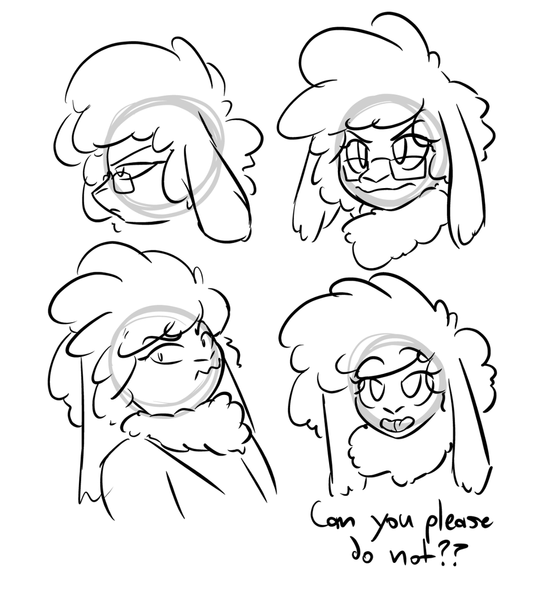 Here, have some slightly grumpy Ellura doodles to fill out the day 