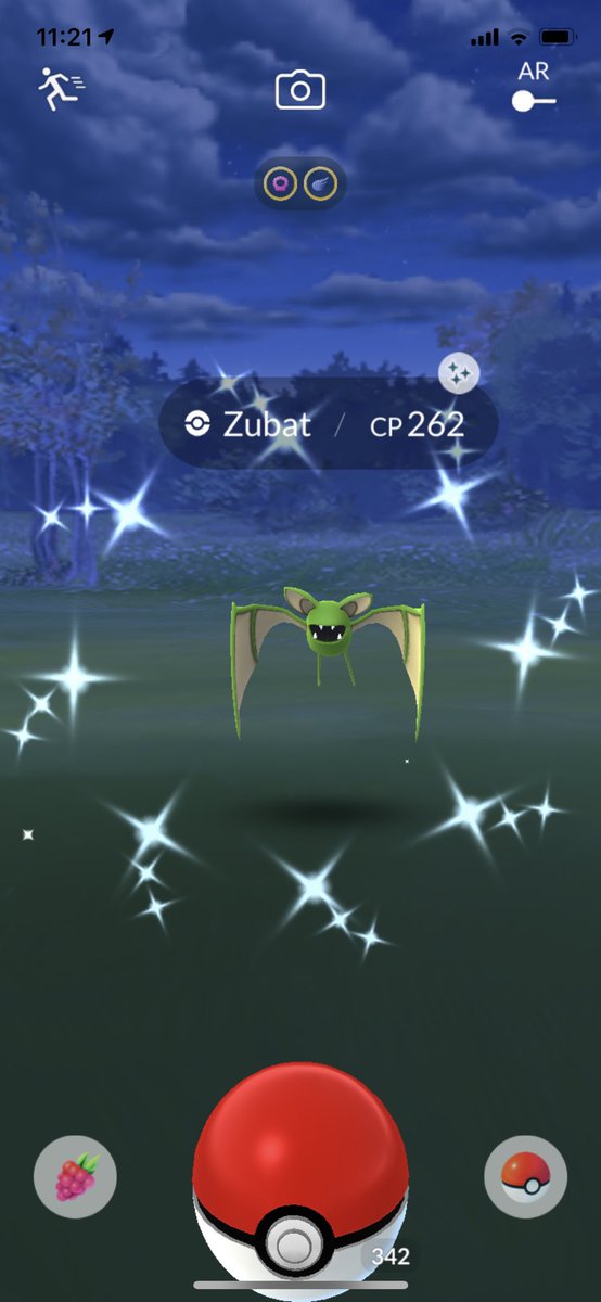 JoltyJon13's tweet photo. Just got my third #shinyZubat! 🤩 #shinyfamily complete! 😎
#PokemonGo #shinyCrobat https://t.co/X3rj7IgZk6
