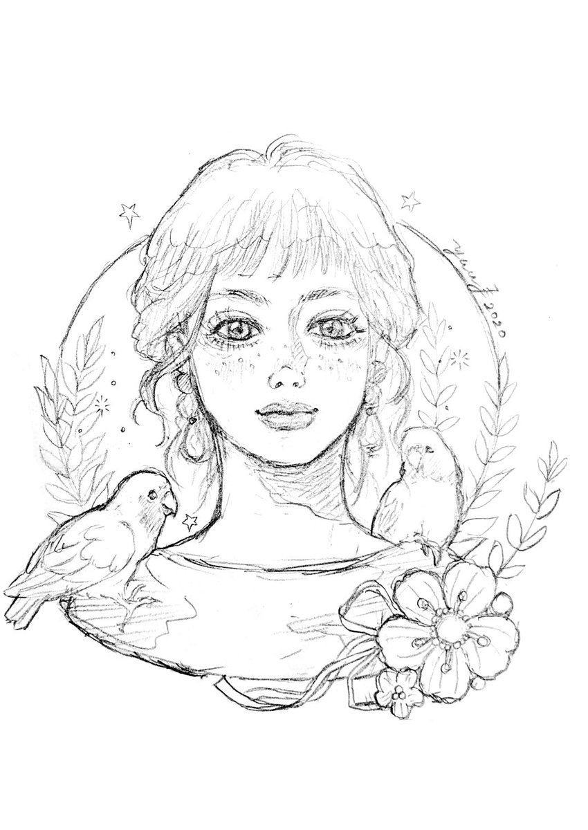 Yuu ゆう A Twitter ペン線画 鉛筆線画 ラフ画 塗り絵用に作りました インスタでは発信してましたが こちらでも ユルっとした線画がお好みでしたら ラフ画を塗っても面白いかもしれませんね 笑 ゆうの塗り絵 のハッシュタグよろしくお願いします 塗り絵
