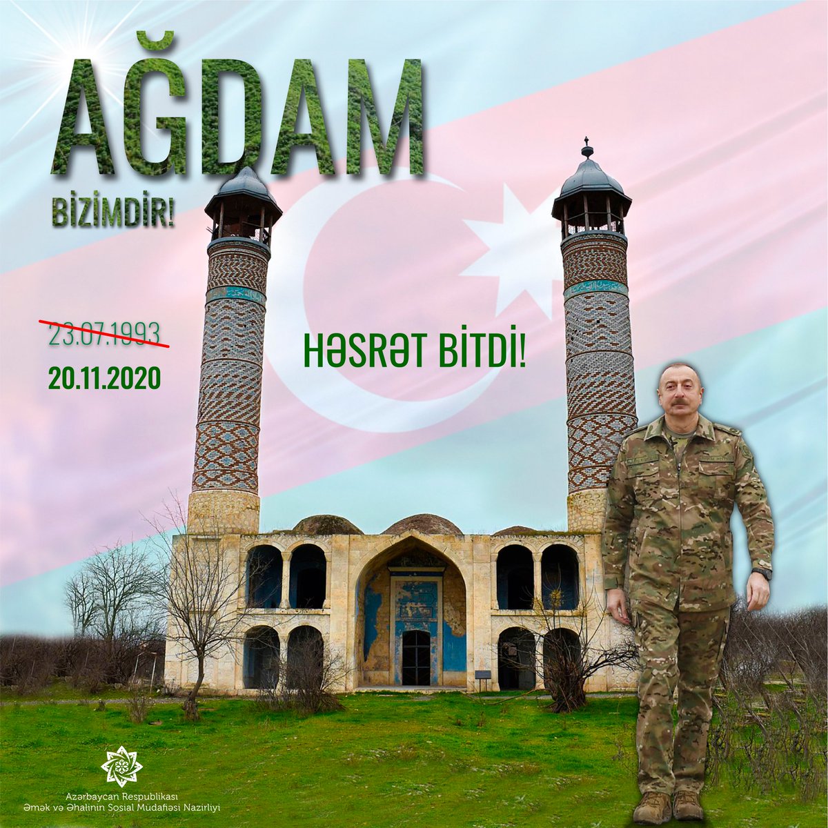 sosial_gov_az's tweet photo. #Ağdam #AğdamBizimdir
#QarabağAzərbaycandır! 🇦🇿 https://t.co/sZkxsBsIc8
