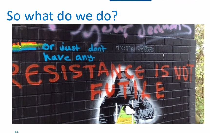 writingin2being's tweet photo. #ANZSWWER2020 @BeddoeE on hope, resistance, and optimism as engaged and political #socialwork educators, even when we're tired (with nods to Giroux) https://t.co/bhGSsf3Uvp