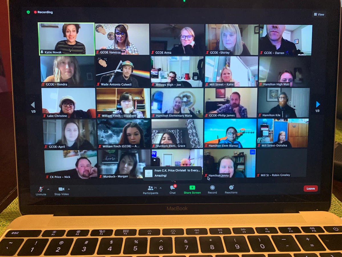 kendraltyler's tweet photo. Glenn LEAD Equity by Design: 70 Glenn County Educators on the most powerful Zoom I’ve ever been a part of! Thank you to @KatieNovakUDL and @MirkoMilk for kicking it off and to all of the amazing Glenn Educators on board. #glennlearns https://t.co/mSp66xBtsL
