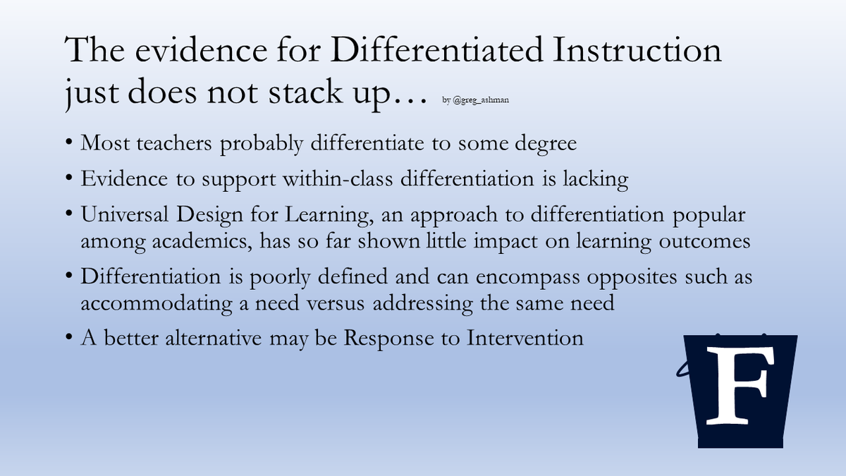 greg_ashman's tweet photo. New flashcard on Differentiation. Feel free to RT if the need takes you. https://t.co/NtCCI4GCrR