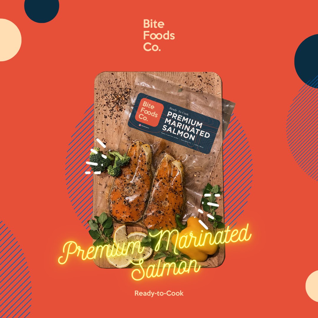 bite_foods's tweet photo. PREMIUM MARINATED SALMON

Made from the best air-flown salmon and marinated with premium herbs. This Ready-to-Cook meal is ideal for those seeking for fulfilling yet healthy meal that needs less than 10 minutes to prepare. https://t.co/PQvZTjxxTi