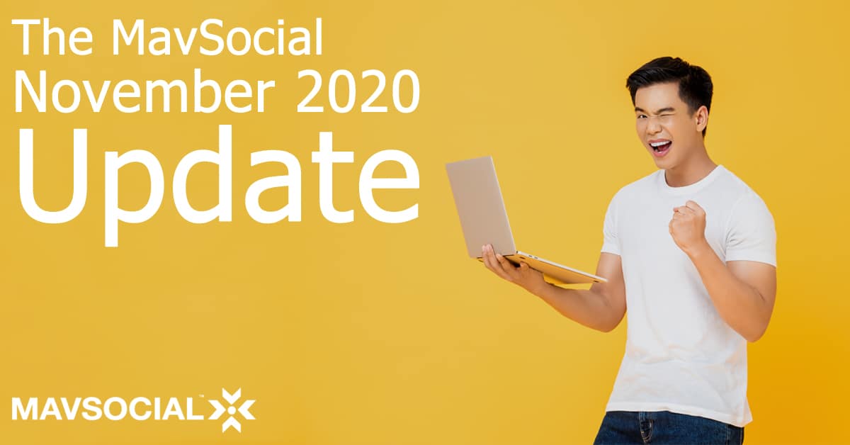vexor4i's tweet photo. MavSocial November update - improved Facebook, Instagram &amp; Twitter organic reports, more Facebook ad objectives, and ability to create Facebook ads in bulk, and much much more! #MavSocial #SMTools https://t.co/btVYWFyQA7 RT @mavsocial https://t.co/3cglM9xKMC