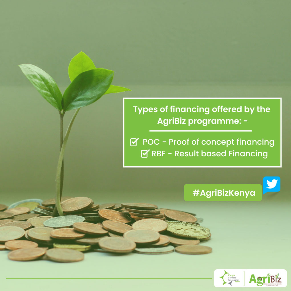 KenyaCIC's tweet photo. 49 women &amp; youth-led agribusiness enterprises are set to receive initial stage financing from the AgriBiz programme. 

AgriBiz provides 2 types of financing to its beneficiaries: Result based Financing (RBF) &amp; Proof of Concept grants(POC). #AgriBizKenya @EUinKenya @denmarkinkenya https://t.co/i9QgzB7BOn