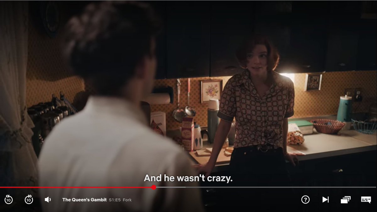 Ignoring the rest of this scene, which is *INCREDIBLY* awkward... I don't think its that unusual to be able to play blindfolded? I can certainly do it, though I'd obviously be at a disadvantage.