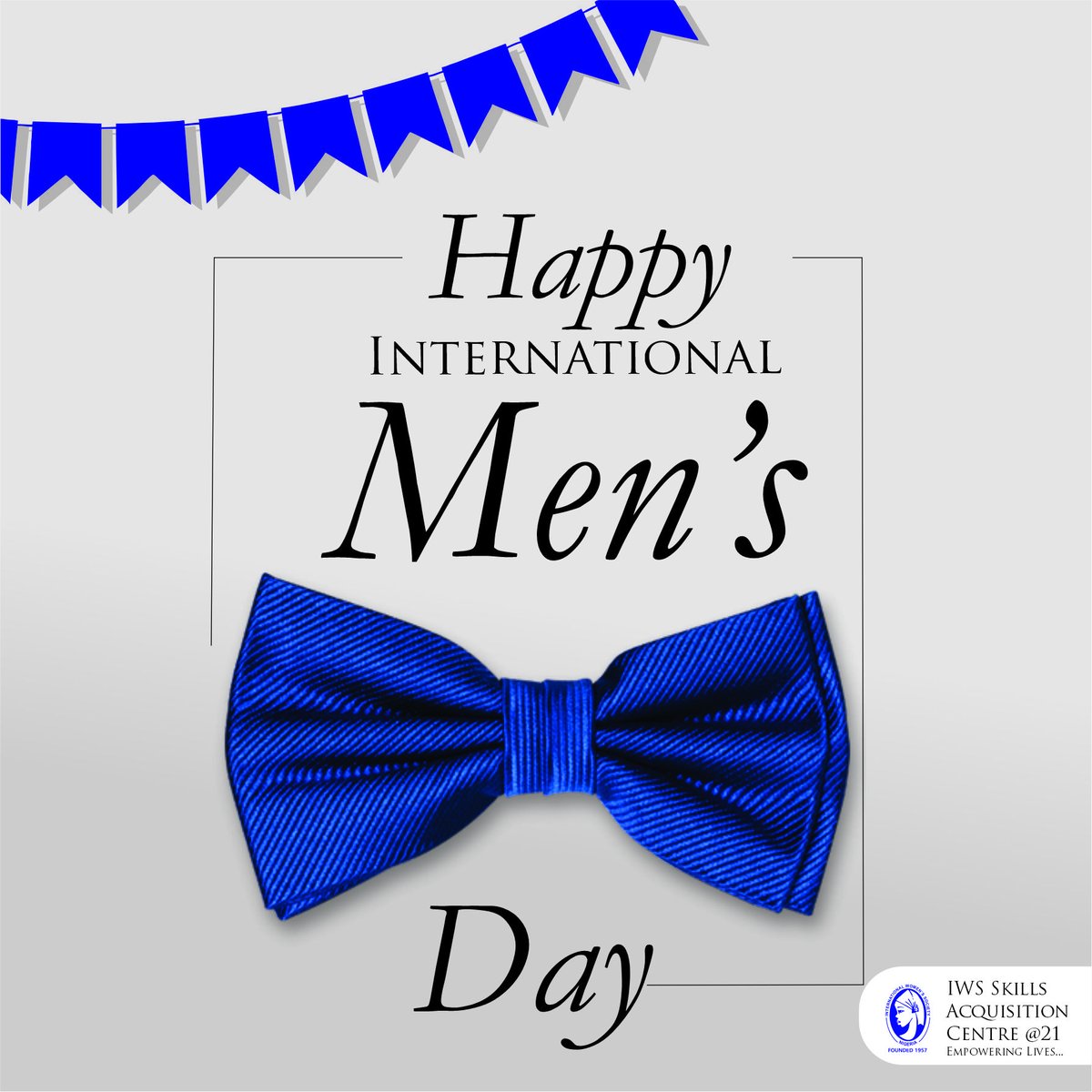 IWSSkillsCentre's tweet photo. Happy International Men's Day

Celebrating Dads, Brothers, Sons, Lovers, Cousins, Uncles, Nephews, Grandad, Friends, Partners, Neighbors and every male youth out there.

Take responsibility. https://t.co/ijCWQHVgWf