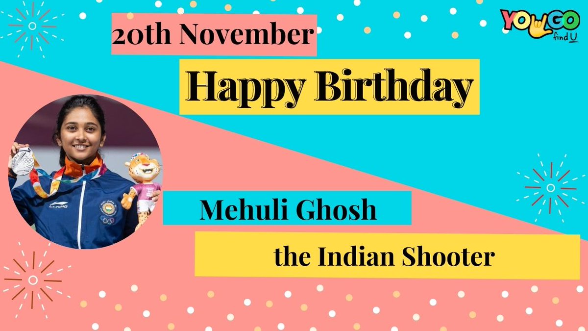 imd1 wishes a very Happy Birthday to @GhoshMehuli , the Indian Shooter who won Silver Medal in Commonwealth Games 2018. Have a great year ahead! Know the story of the Young Athlete of the Year imd1.co/story/Mehuli_G… #IAmThe1 #YoGo #sport #RifleShooter #Shooting #fridaymorning
