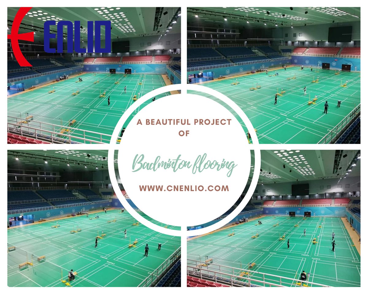New project of Bwf Approved Badminton court flooring.
.
.
.
#Enlio 
#bwfbadminton
#pvcflooring
#bestflooring
#indoorvinyl