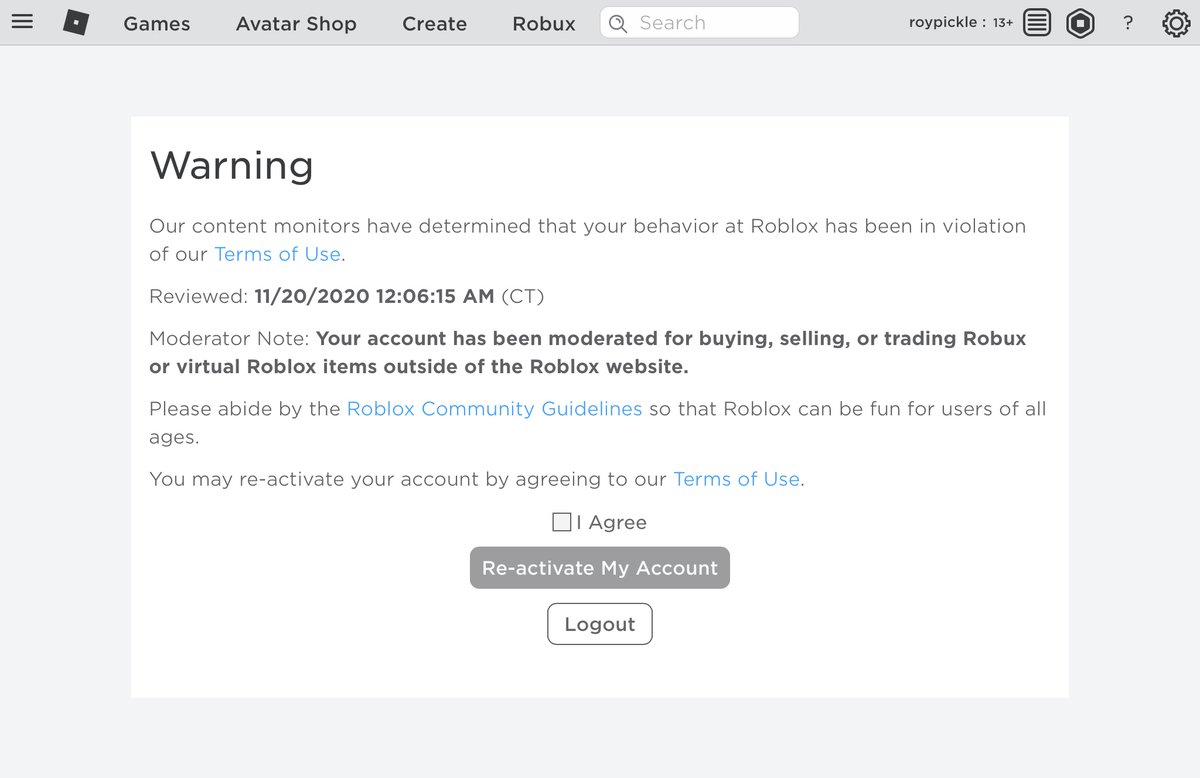 Roypickle2's tweet image. My group just got deleted falsely deleted which was my only source of income. It had hundreds of thousands in it. I’m devastate. Please @Roblox @robloxdevrel please help this is beyond frustrating. There was a ban wave today banning innocent groups in the process
 pls help me!🥺