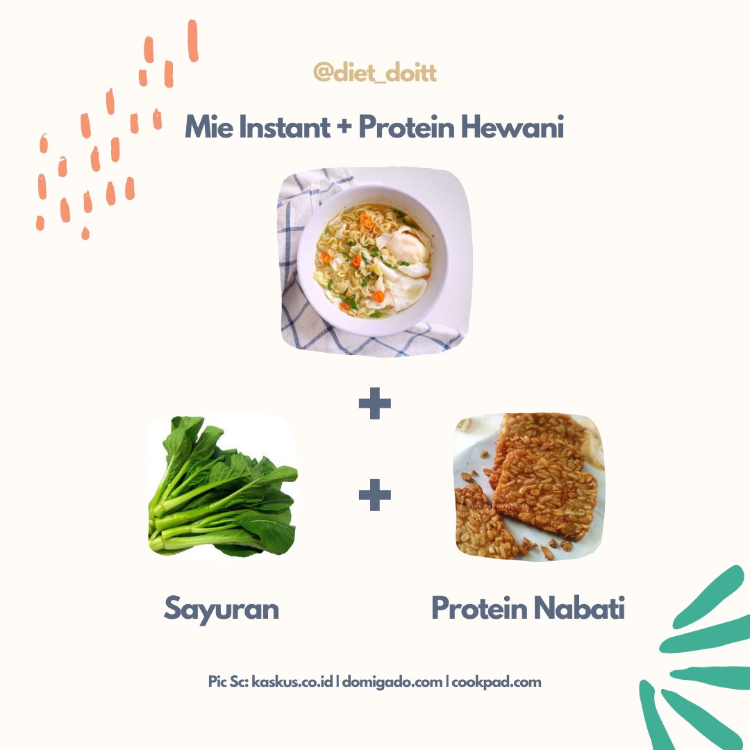 diet_doitt's tweet photo. Boleh ko, asal jangan tiap hari, bukan menu utama, lengkapi dengan makan buah juga.
Mie instant + telor + sayuran + tempe murah ko murah
.
Ga nyampe 10.000 rupiah :)
.
Ngopi cantik di cafenya nanti dulu ya klo udah gajian
.
.
 #bergizi #bergizitinggi #seimbang #mie #karbohidrat https://t.co/2i1UCTofqT