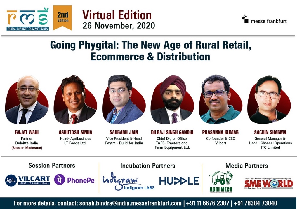 rmsummit's tweet photo. Join our exclusive panel of leading #retail &amp; #supplychain experts #LIVE to find out and to explore key trends revolutionising #ruralretail and #distribution models at @rmsummit 2020.

Register here: https://t.co/mmvvTS0ml3

#RMSI2020 #ruralindia #ruraldevelopment #ruralinclusion https://t.co/IlQC1lGDJQ
