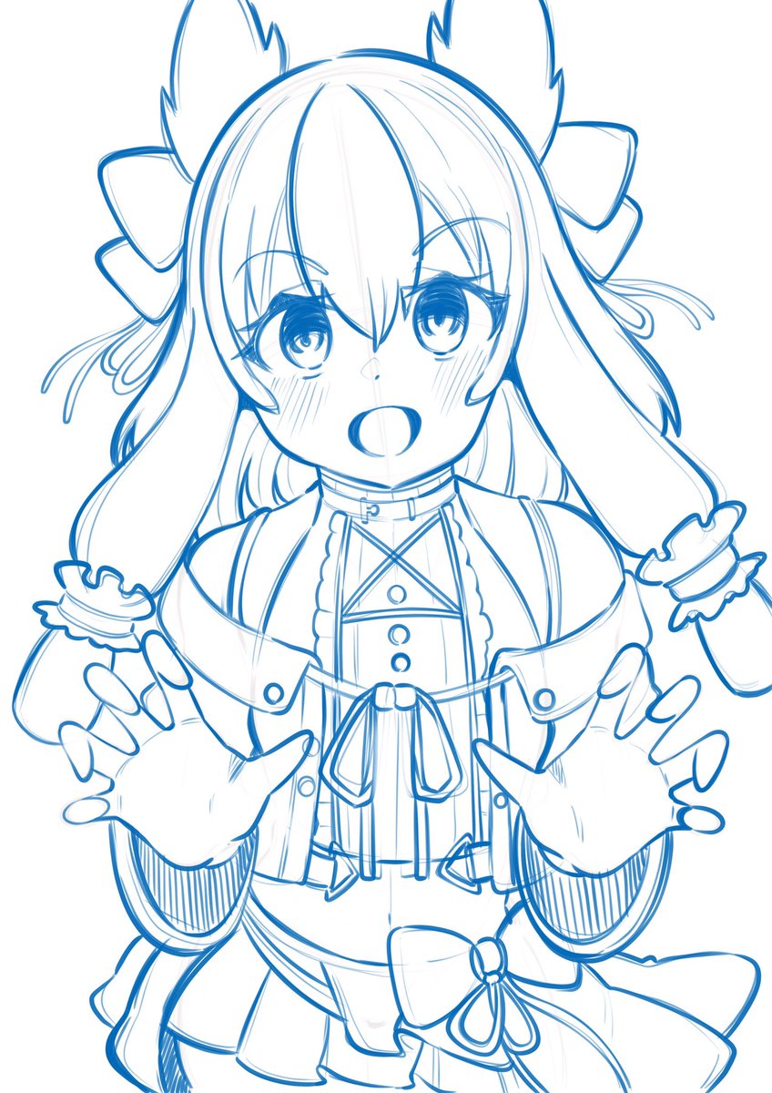 ラフが描けて満足した 