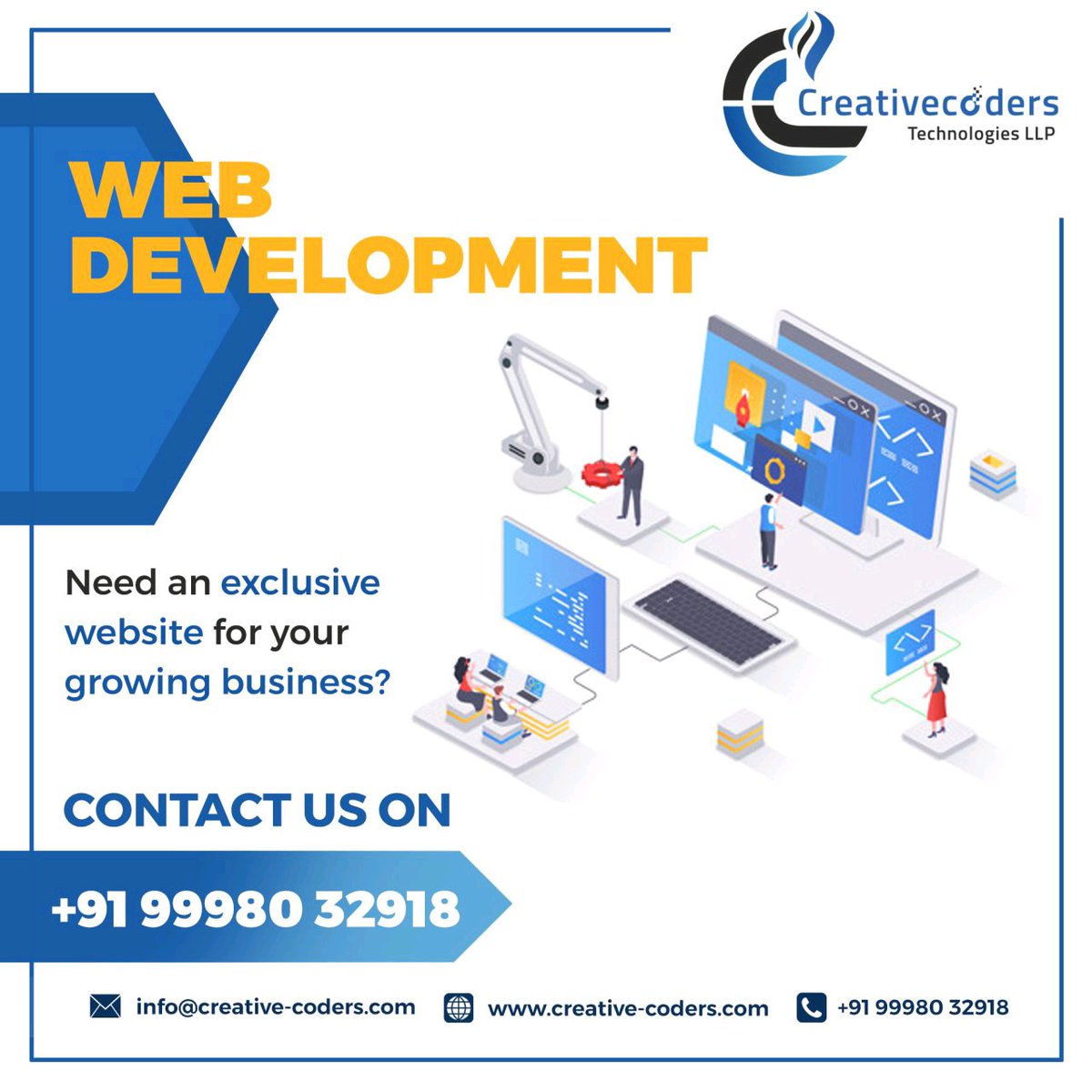 CreativecodersT's tweet image. We develop websites that will ignite your business! Get user-friendly & responsive websites form our Web Development services.
#Design #wordpressDevelopment #CustomWordpressDevelopment #ecommerceDevelopment #GraphicsDesign #websitedesign #WebsiteDevelopment #happyclients