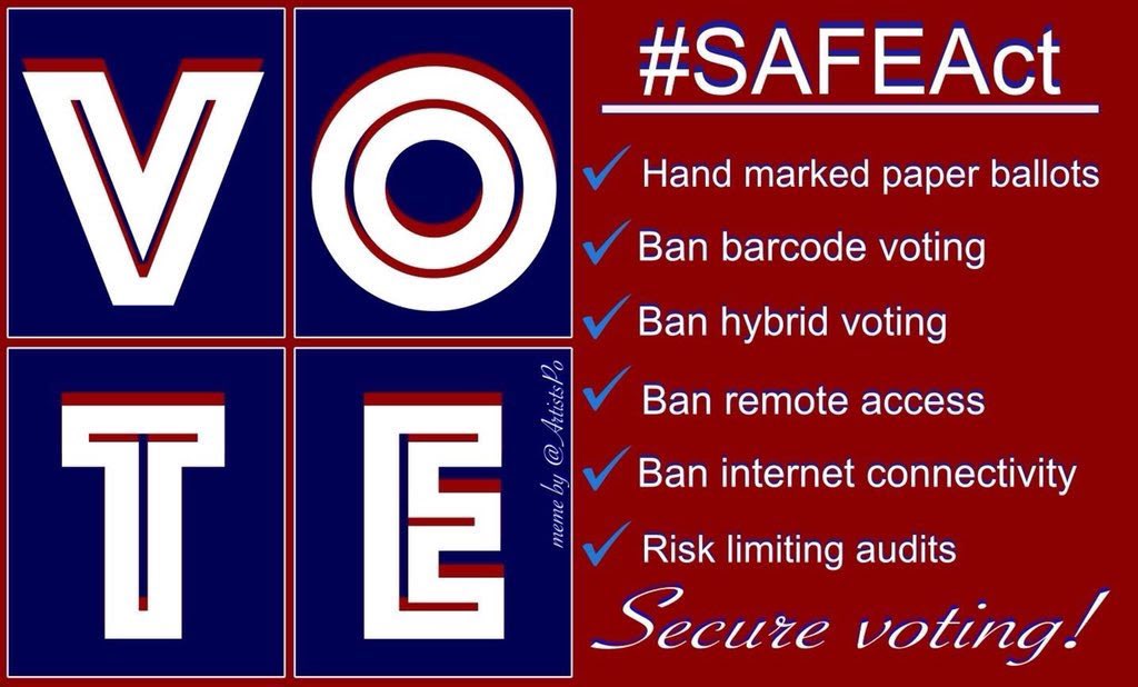 Republicans blocked the #SAFEAct and now feign “concern” about election security only because they don’t like the result of the presidential race - even though Trump actually did better than expected. They have neither integrity nor shame. 1/ https://t.co/0heBEEH9zr